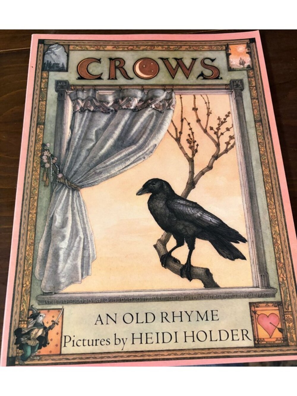 Crows: An Old Rhyme By Heidi Holder Hardcover First Edition 1987 Farrar Straus G